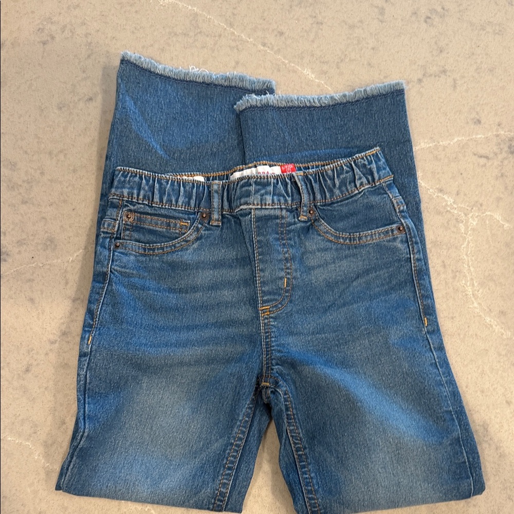 Girls Lucky Brand Blue Pull On Flare Jeans